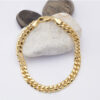 9CT Gents Hollow Bracelet 21cm Long and 7mm wide