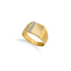 9ct Gents Diamond Rect Ring