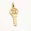 9ct 21st Key Pendant 10mmx25mm