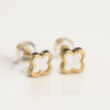 9ct Mother of Pearl Van Cleef Stud 6mmx6mm